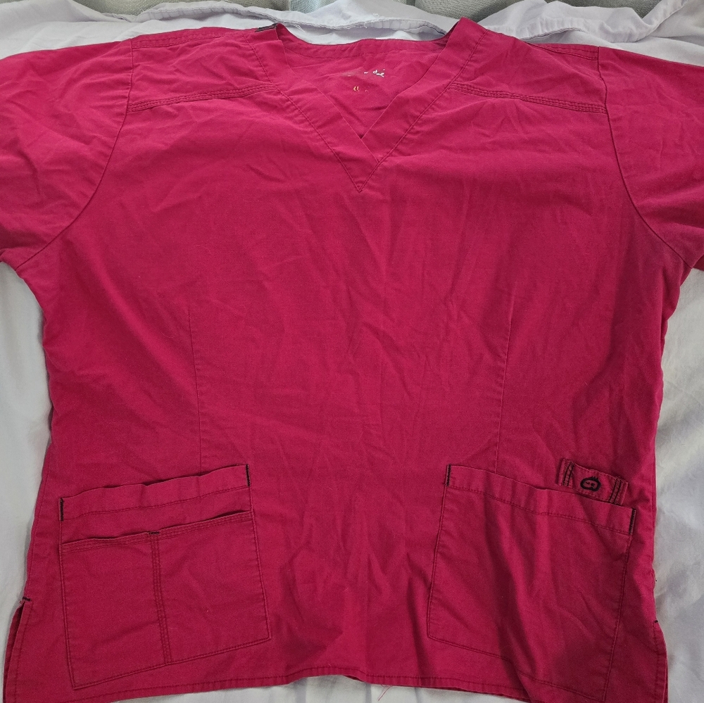 Pink Scrub Top - Size XL